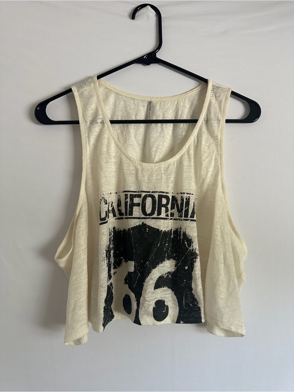 Tresics California 100% linen Tank Top cropped Women’s Size S